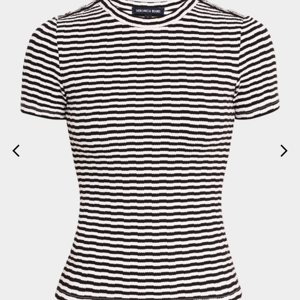 Black and White Striped Top